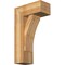 Ekena Millwork Thorton Block Rough Sawn Bracket w/ Offset Brace, Western Red Cedar, 8"W x 18"D x 30"H BKT0806X18X30THR05RWR - alternate 1